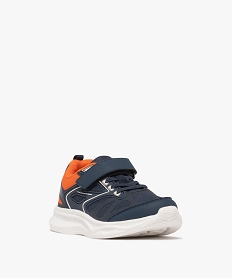 baskets a scratch style running a semelle epaisse garcon - 5 miles bleu basketsF057401_2