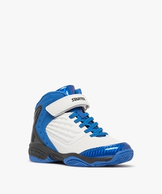 baskets garcon mid-cut bicolores a scratch - starter blanc  bleu basketsF057901_2