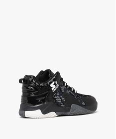baskets homme mid-cut en mesh effet militaire et a lacets - starter noir standard basketsF058001_4