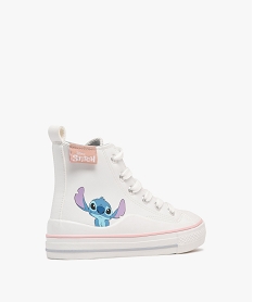 baskets fille montantes stitch avec semelle a liseres - disney blanc standard tennis en toileF059001_4