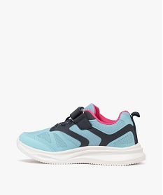 baskets fille legeres style running a scratch bleu standard basketsF059301_3