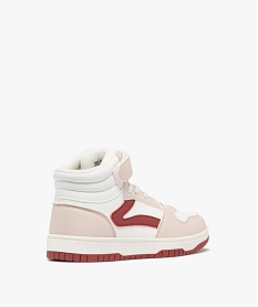 baskets mid-cut tricolores a scratch fille rose chine basketsF060101_4