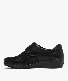 derbies confort a scratch a talon compense femme noir standard derbiesF068301_3