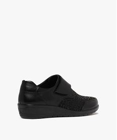 derbies confort a scratch a talon compense femme noir standard derbiesF068301_4
