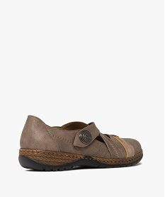 ballerines confort a brides croisees fermeture scratch femme marron fonce ballerinesF071601_4