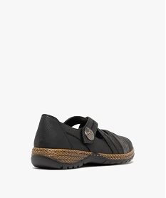 ballerines confort a brides croisees fermeture scratch femme noir standard ballerinesF071701_4