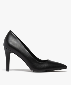 GEMO Escarpins femme à talon aiguille et bout pointu noir standard