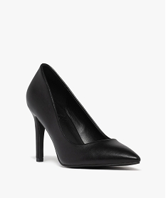 escarpins femme a talon aiguille et bout pointu noir standardF073501_2