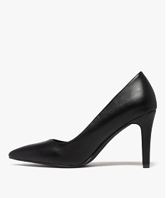 escarpins femme a talon aiguille et bout pointu noir standardF073501_3