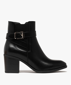 boots femme a talon carre et bout amande avec zip interieur noir standardF082101_1