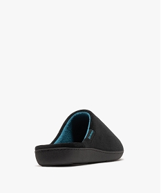 chaussons mules en velours homme - isotoner noir standardF087001_4