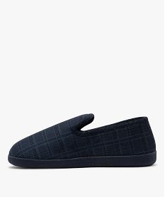 chaussons en velours a motif tartan homme - isotoner bleu standardF087301_3