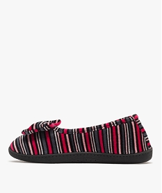 chaussons ballerines a rayures femme - isotoner multicoloreF088101_3