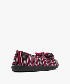chaussons ballerines a rayures femme - isotoner multicoloreF088101_4