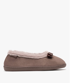 GEMO Chaussons légers doux et chauds femme - Isotoner marron fonce