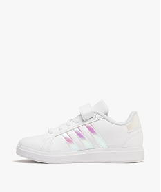 baskets a scratch fille avec bandes contrastantes - adidas grand court blanc vif basketsF091701_3