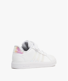 baskets a scratch fille avec bandes contrastantes - adidas grand court blanc vif basketsF091701_4