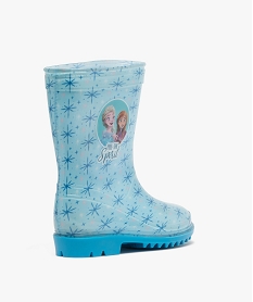 bottes de pluie fille a semelle crantee - reine des neiges bleuF100401_4