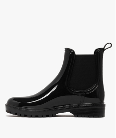 bottes de pluie femme vernies avec elastiques daisance noir standardF101601_3