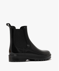 bottes de pluie femme vernies avec elastiques daisance noir standardF101601_4