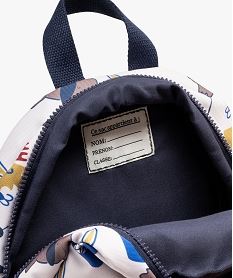 sac a dos a motifs animaux garcon beigeF102601_4