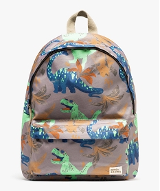 GEMO Sac à dos en toile à motifs dinosaures garçon Beige