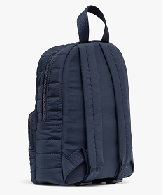 sac a dos matelasse avec broderie garcon - lulucastagnette bleu standardF102801_2