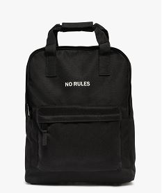 sac a dos en toile fille noir standard sacs et cartablesF103001_4