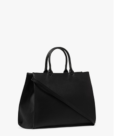 sac cabas a bandouliere amovible femme noir standard grands sacs femmeF105201_2