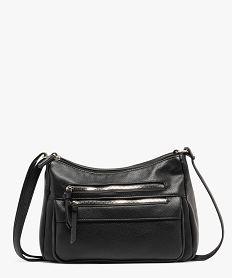 GEMO Sac besace à double compartiment femme noir standard