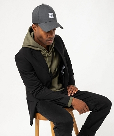 sweat a capuche interieur molletonne homme vert sweatsF107901_4