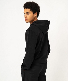 sweat a capuche avec motif homme noir sweatsF108501_3