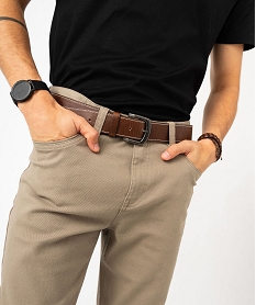 pantalon en coton coupe slim homme beige pantalonsF112001_2