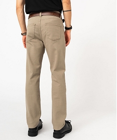 pantalon en coton coupe slim homme beige pantalonsF112001_3