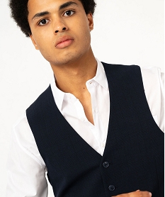 gilet de costume a carreaux homme imprime vesteF115401_2