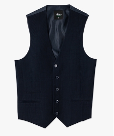 gilet de costume a carreaux homme imprime vesteF115401_4