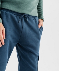 pantalon de jogging coupe cargo homme bleuF115601_2