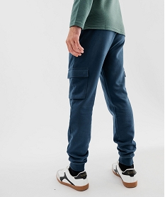 pantalon de jogging coupe cargo homme bleuF115601_3
