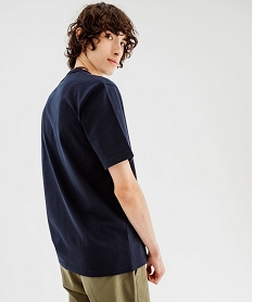 tee-shirt a manches courtes uni homme bleu tee-shirtsF121401_3