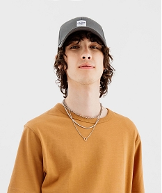 tee-shirt a manches courtes uni homme brun tee-shirtsF121501_2
