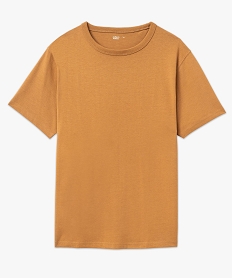 tee-shirt a manches courtes uni homme brun tee-shirtsF121501_4