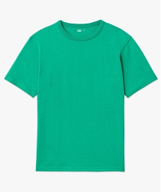 tee-shirt a manches courtes uni homme vert tee-shirtsF121601_4