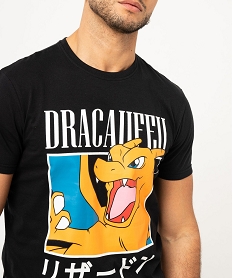 tee-shirt manches courtes avec motif xxl homme - pokemon noir tee-shirtsF122901_2