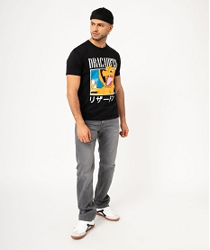 tee-shirt manches courtes avec motif xxl homme - pokemon noir tee-shirtsF122901_4