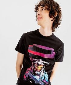 tee-shirt manches courtes imprime le joker homme - batman gris tee-shirtsF123301_2