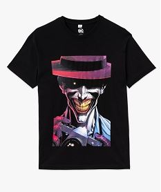 tee-shirt manches courtes imprime le joker homme - batman gris tee-shirtsF123301_4