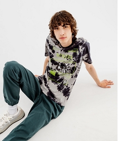 tee-shirt manches courtes imprime homme - beetlejuice gris tee-shirtsF124301_1