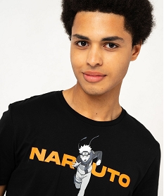 tee-shirt manches courtes en coton imprime homme - naruto noir tee-shirtsF124801_2
