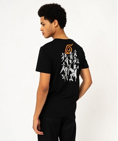 tee-shirt manches courtes en coton imprime homme - naruto noir tee-shirtsF124801_3