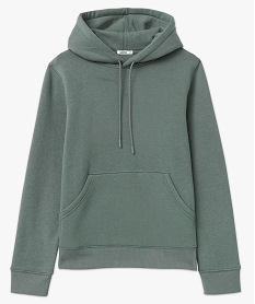 sweat a capuche en molleton doux femme vert sweatsF126601_4